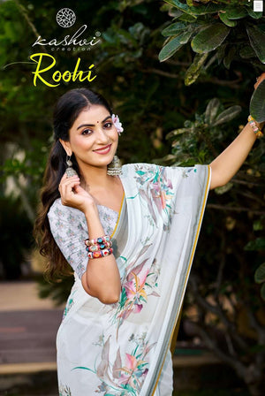 Kashvi Creation Ruhi Vol 1 Raga Digital Print Saree - Amrah Wholesale