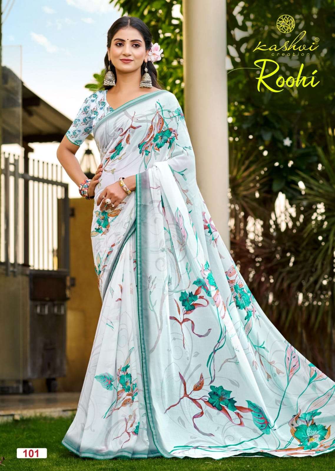 Kashvi Creation Ruhi Vol 1 Raga Digital Print Saree - Amrah Wholesale