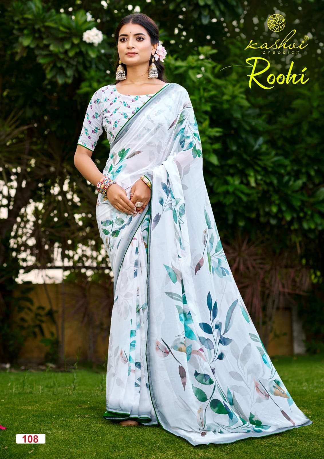 Kashvi Creation Ruhi Vol 1 Raga Digital Print Saree - Amrah Wholesale