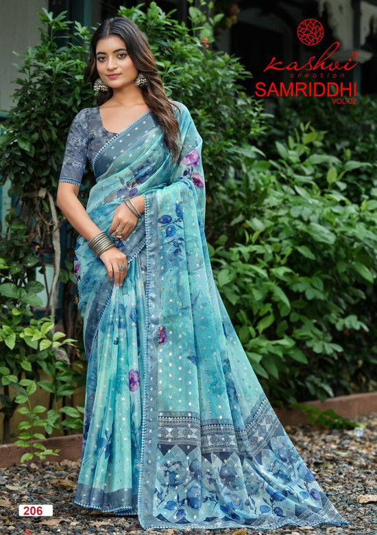 Kashvi Creation Samriddhi Vol 2 Nc Moss Saree - Amrah Wholesale