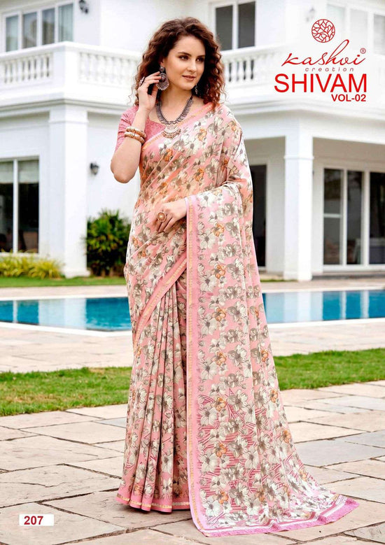 Kashvi Creation Shivam Vol 2 Dull Moss Viscose Border Saree
