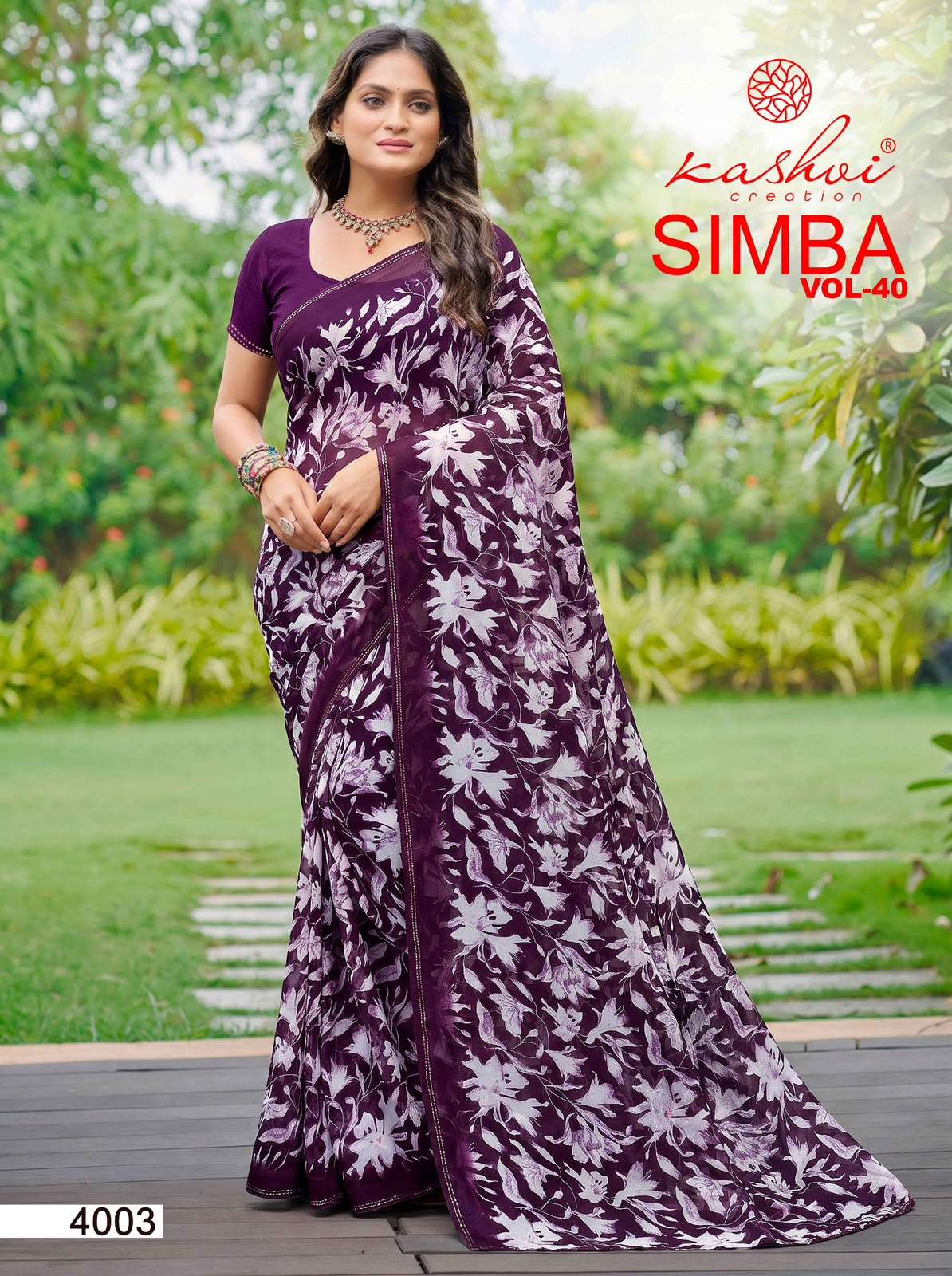 Kashvi Creation Simba Vol 40 Georgette Saree