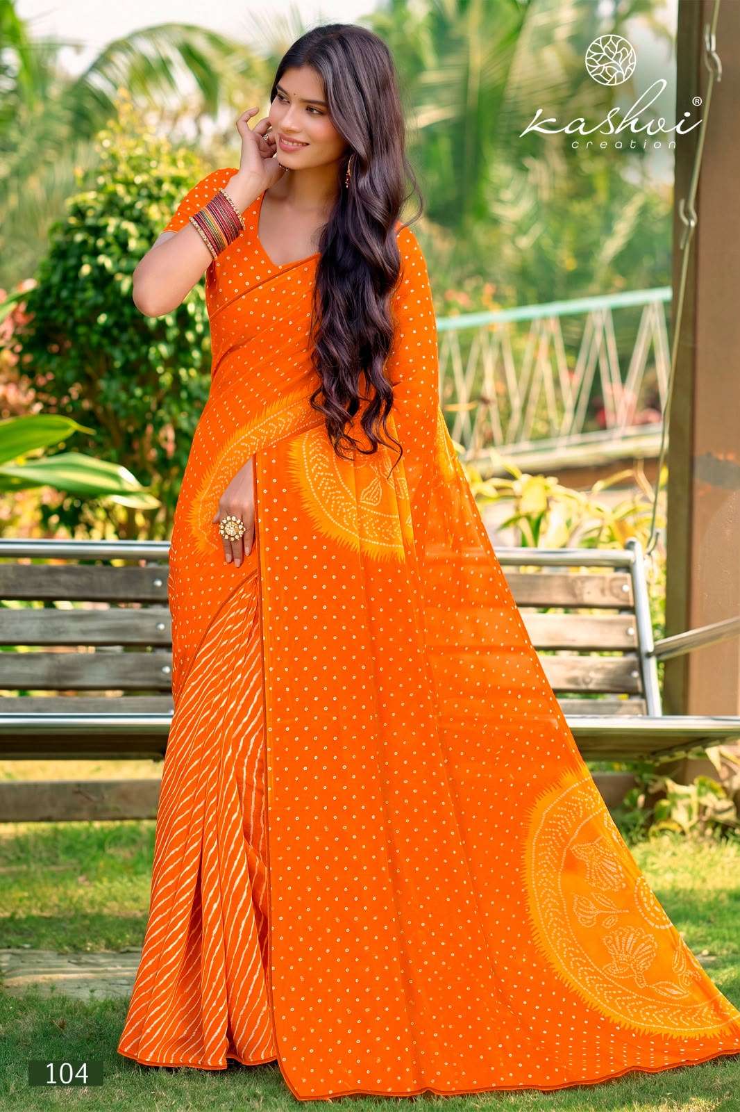 Kashvi Creation Siya Vol 1 Weightless Lehariya Saree - Amrah Wholesale