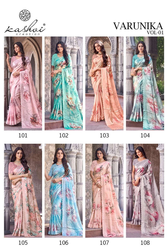 Kashvi Creation Varunika Vol 1 Tesla Digital Print Saree