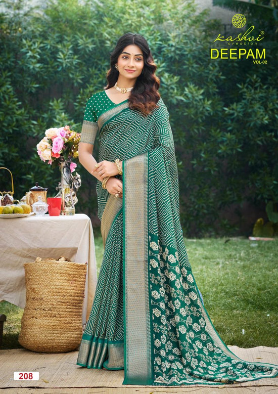Kashvi Deepam Vol 2 Dola Silk Printed Saree Collection - Amrah Wholesale