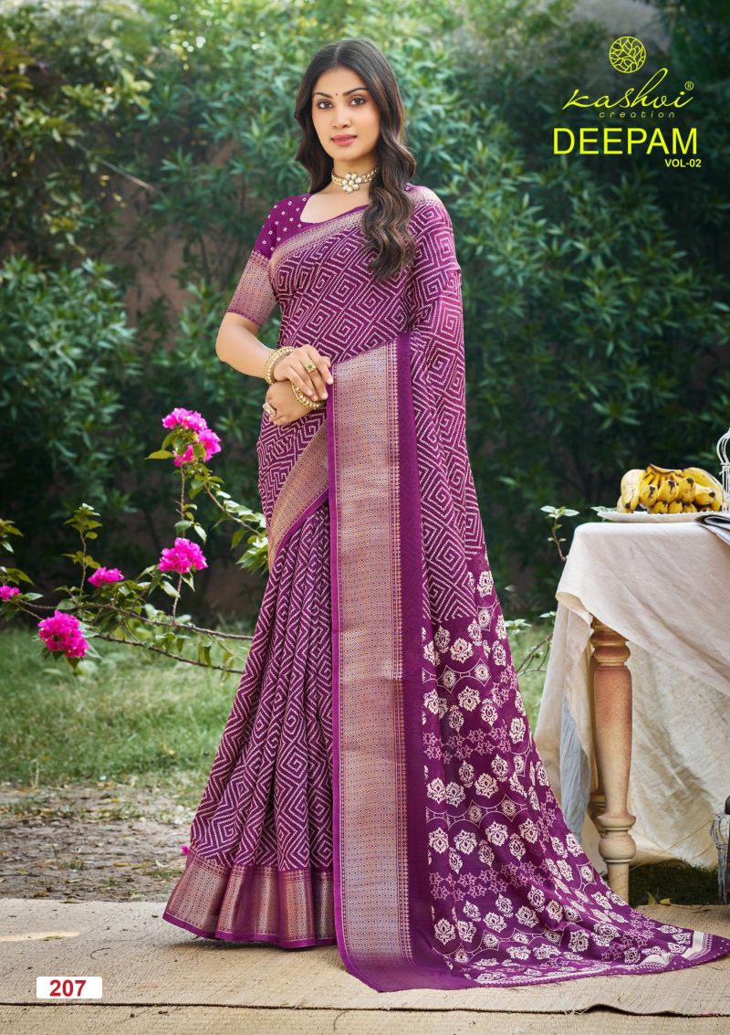 Kashvi Deepam Vol 2 Dola Silk Printed Saree Collection - Amrah Wholesale