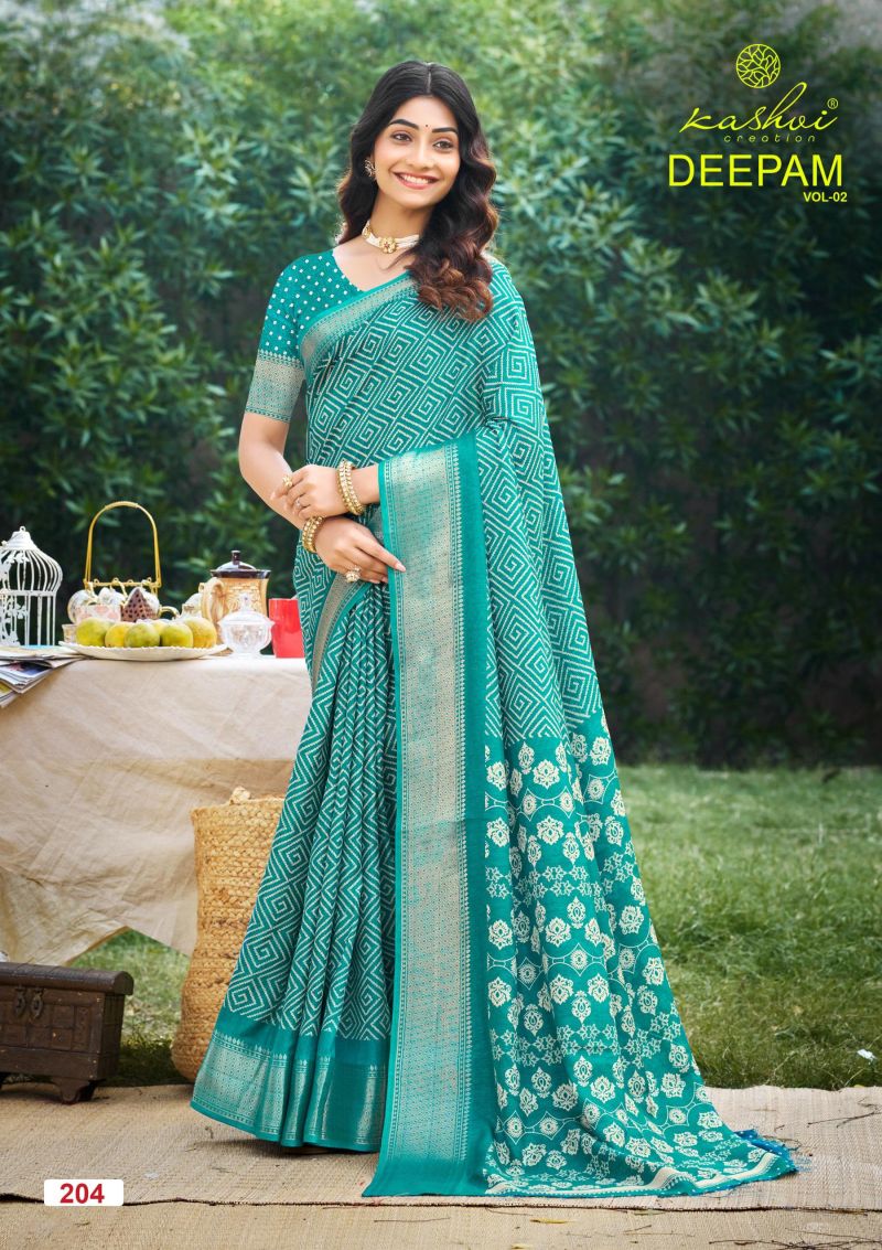 Kashvi Deepam Vol 2 Dola Silk Printed Saree Collection - Amrah Wholesale