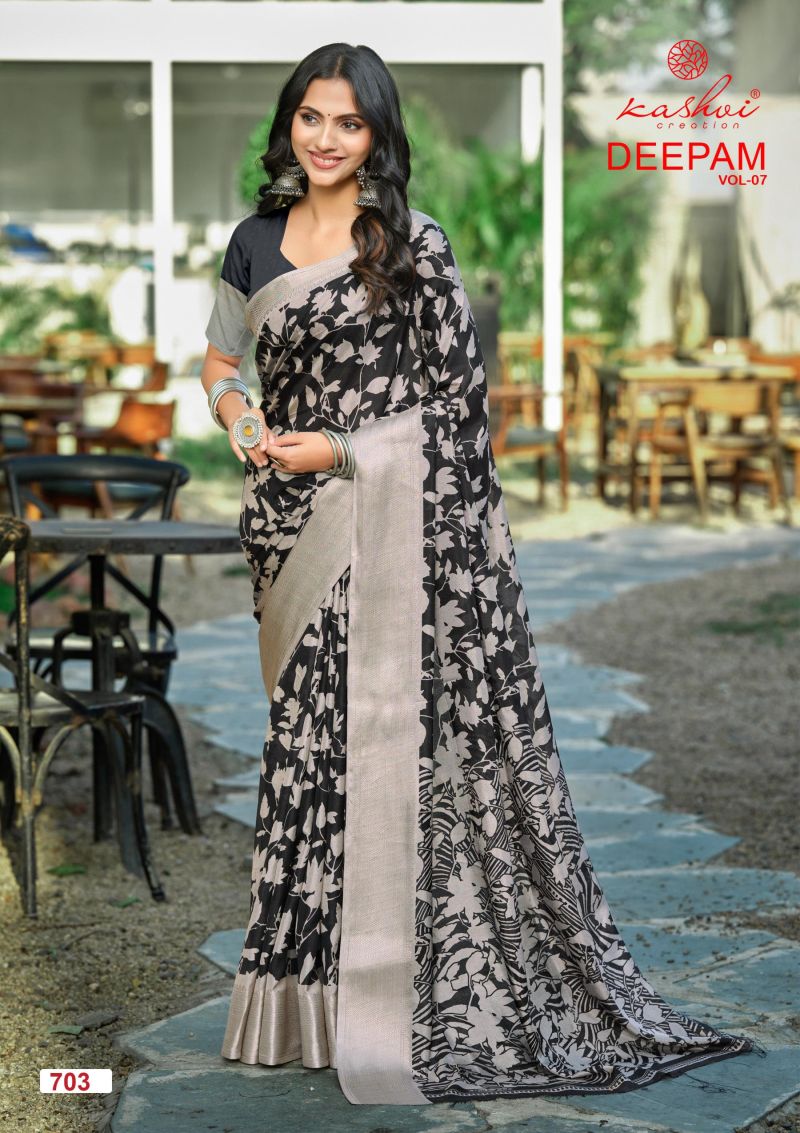Kashvi Deepam Vol 7 Dola Silk Printed Saree Collection - Amrah Wholesale