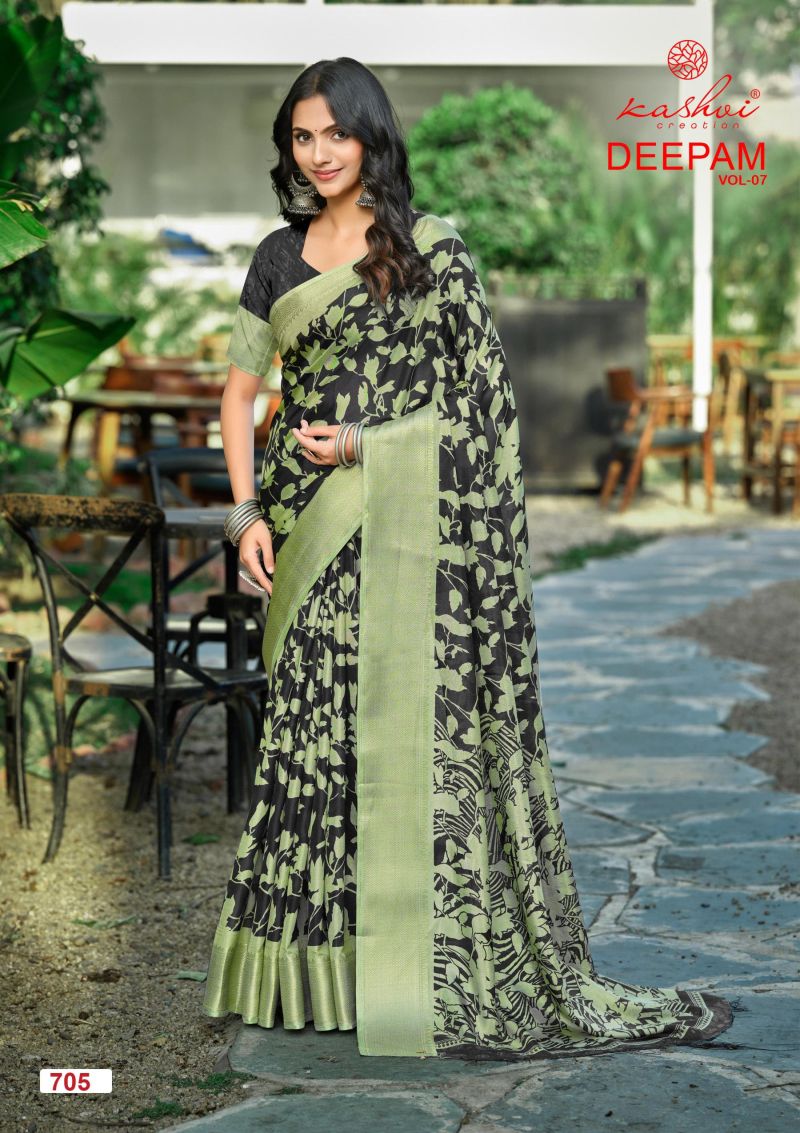 Kashvi Deepam Vol 7 Dola Silk Printed Saree Collection - Amrah Wholesale