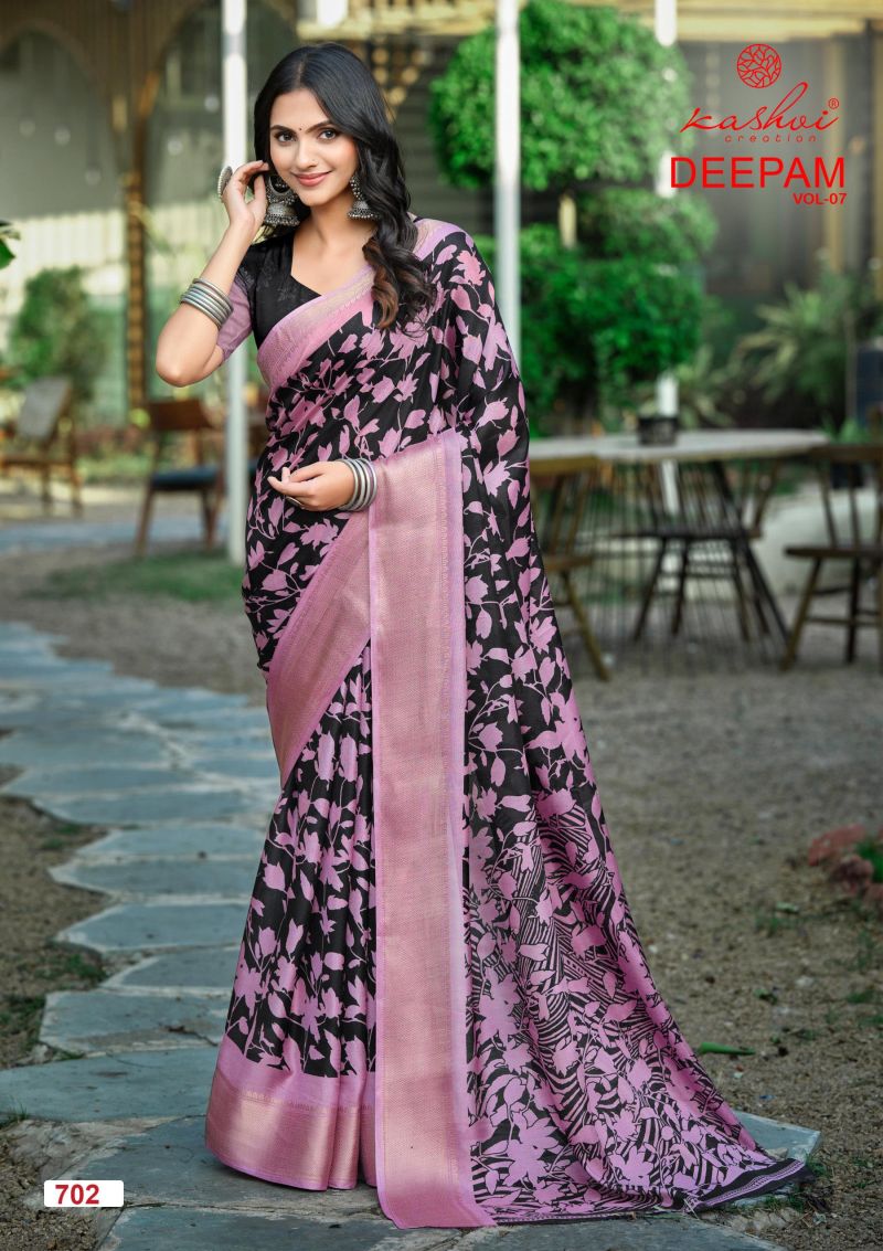 Kashvi Deepam Vol 7 Dola Silk Printed Saree Collection - Amrah Wholesale