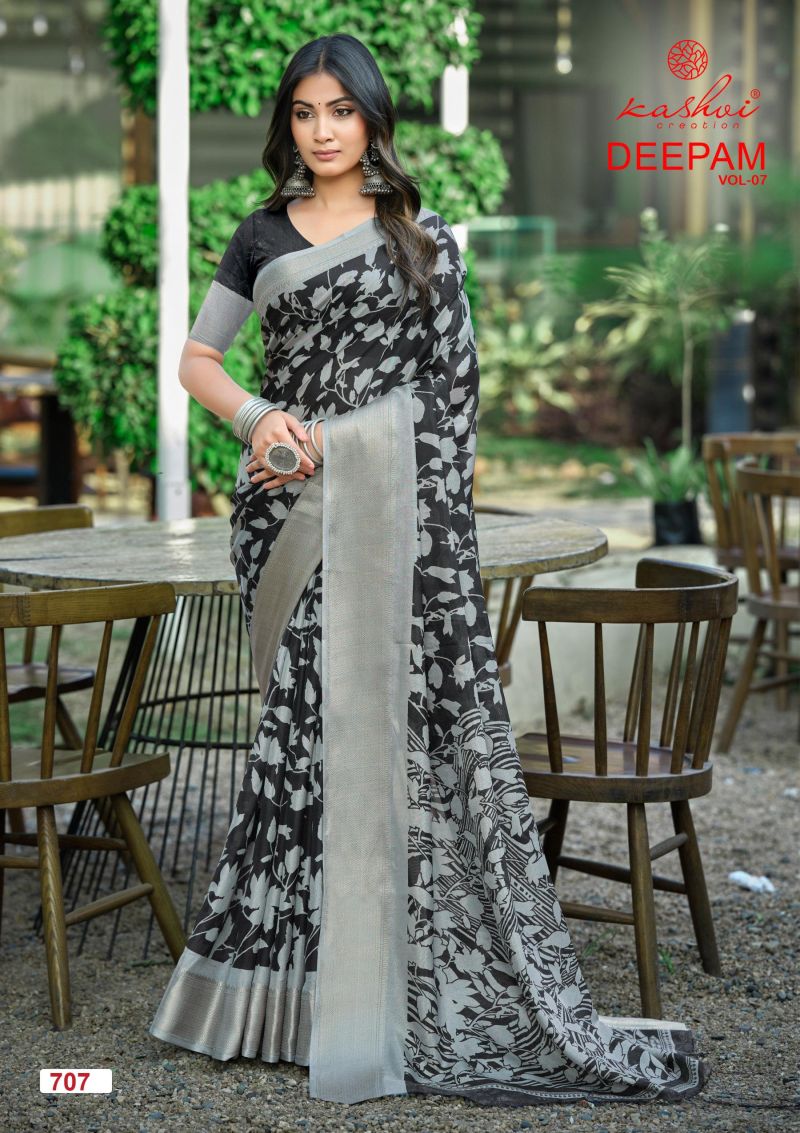 Kashvi Deepam Vol 7 Dola Silk Printed Saree Collection - Amrah Wholesale