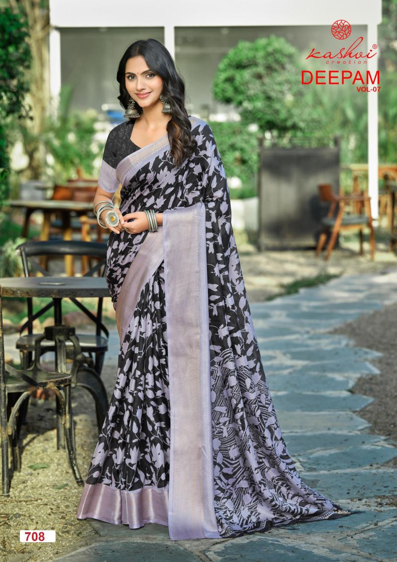 Kashvi Deepam Vol 7 Dola Silk Printed Saree Collection - Amrah Wholesale