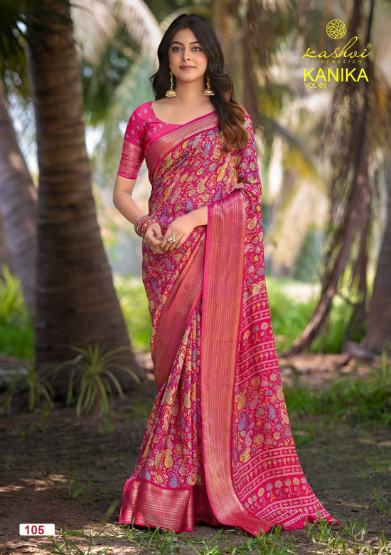 Kashvi Creation Kashvi Kanika Vol 1 Marshmello Silk Saree