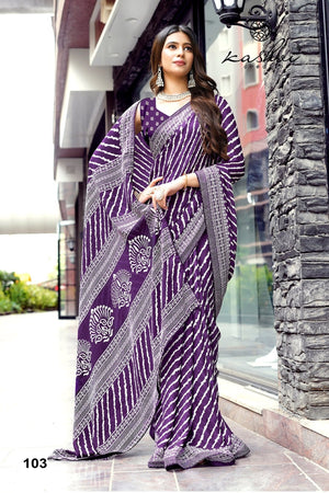 Kashvi Lavanya 101 To 108 Moss Silk Saree - Amrah Wholesale