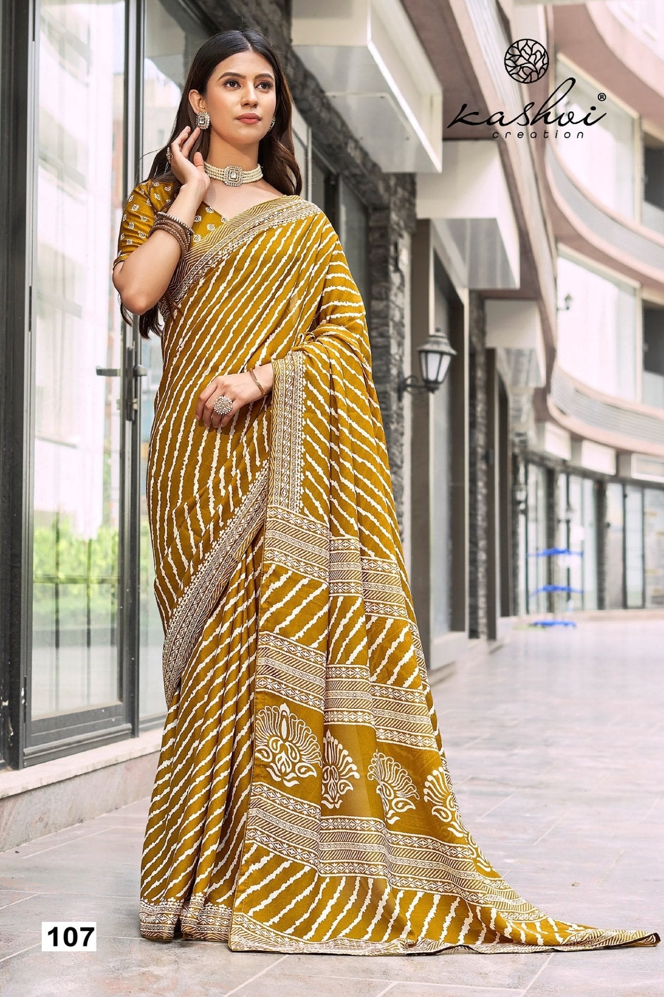 Kashvi Lavanya 101 To 108 Moss Silk Saree - Amrah Wholesale