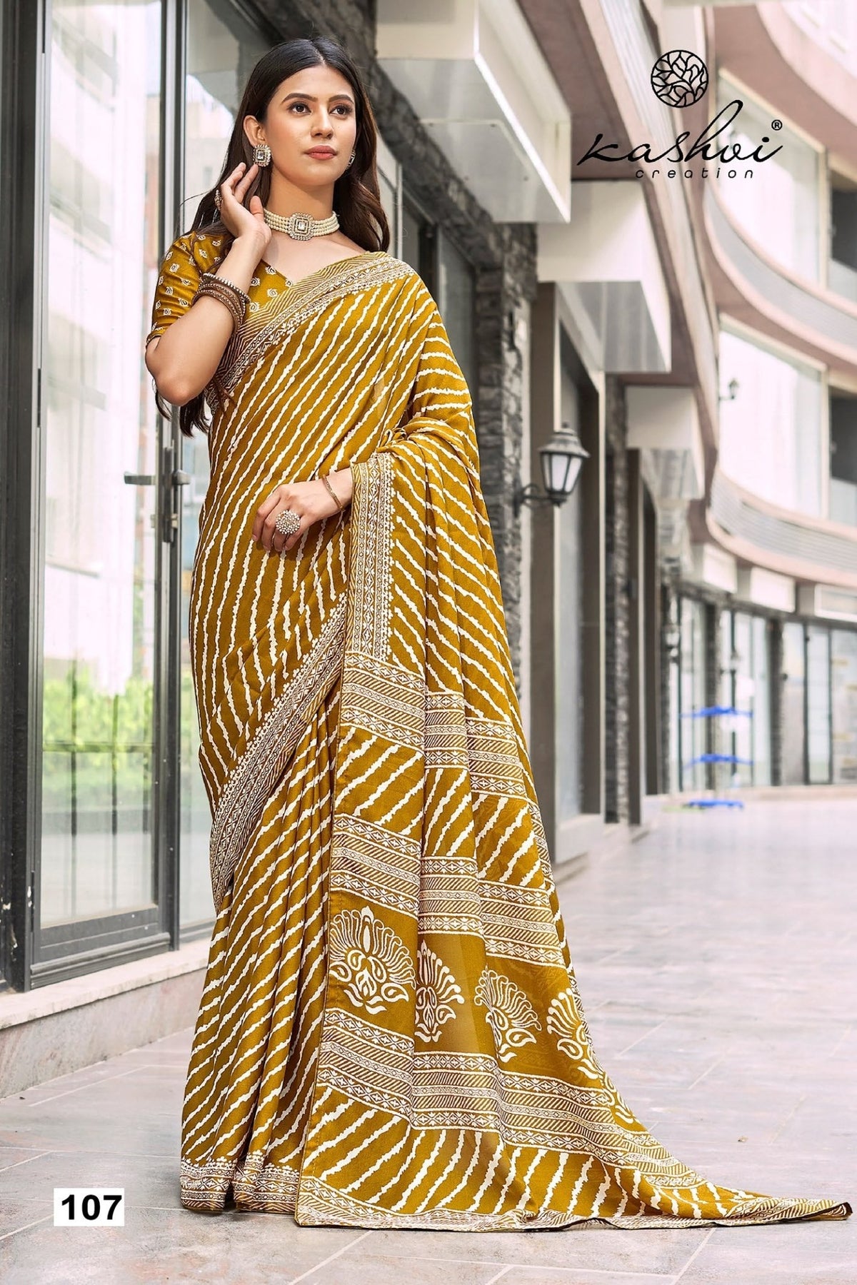 Kashvi Lavanya 101 To 108 Moss Silk Saree - Amrah Wholesale