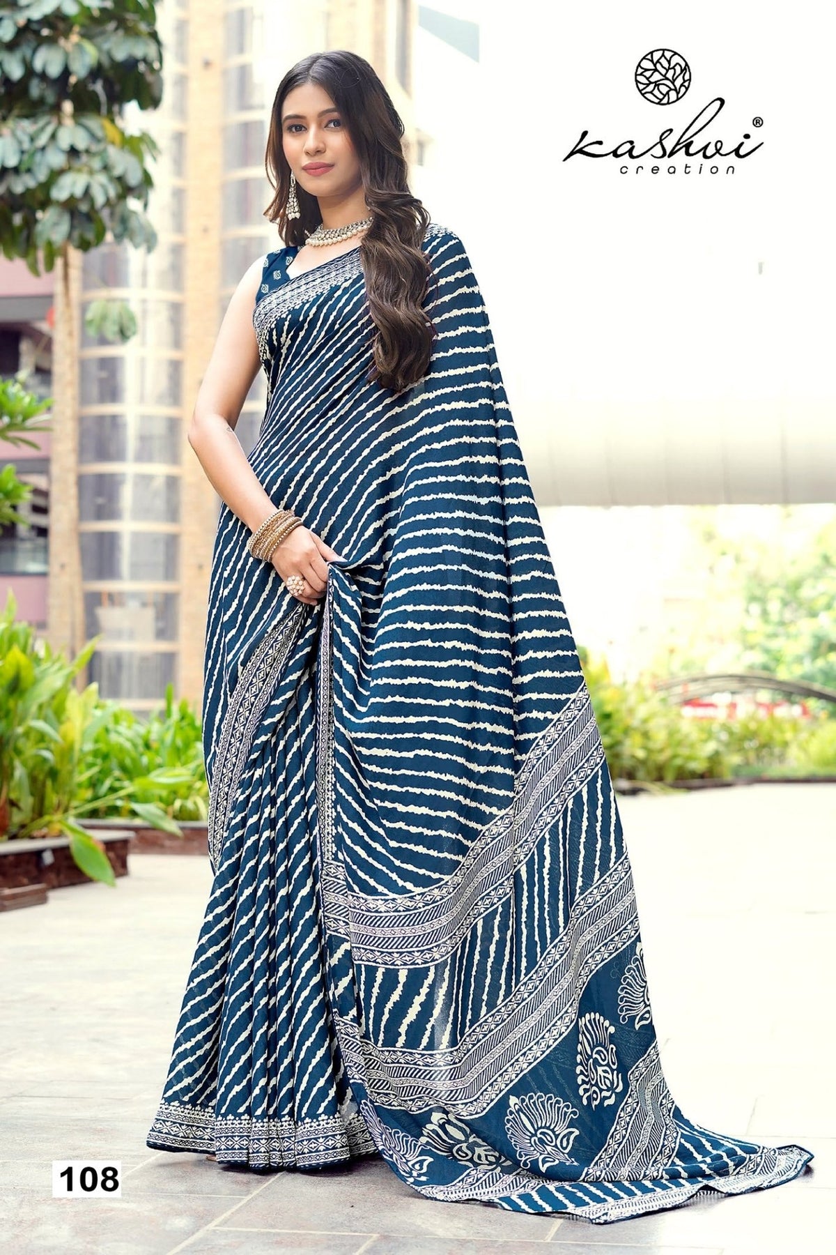 Kashvi Lavanya 101 To 108 Moss Silk Saree - Amrah Wholesale