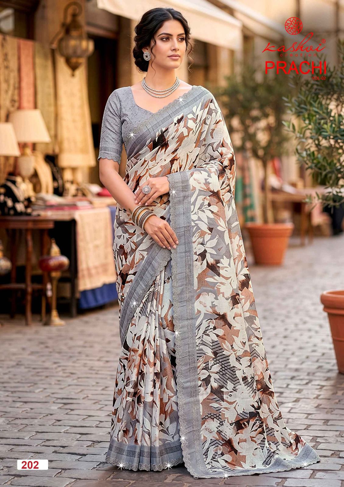 Kashvi Creation Prachi Vol 2 PC Rimzim Swarovski Work Saree