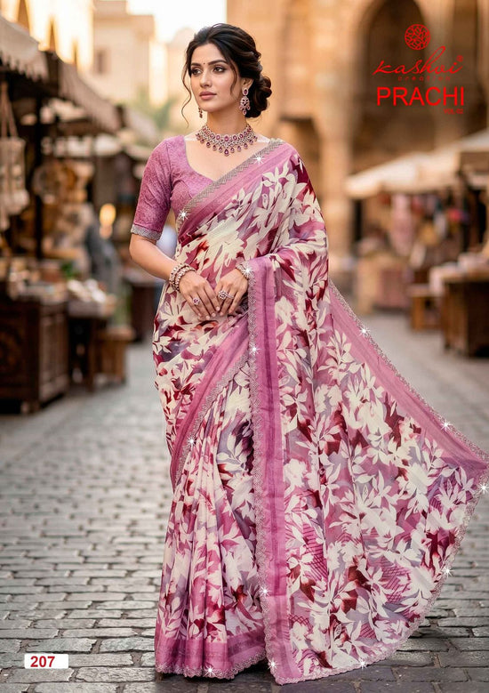 Kashvi Creation Prachi Vol 2 PC Rimzim Swarovski Work Saree