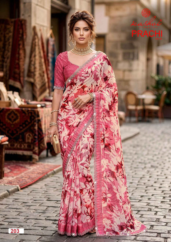 Kashvi Creation Prachi Vol 2 PC Rimzim Swarovski Work Saree