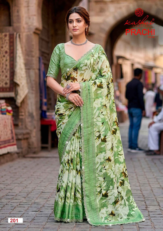 Kashvi Creation Prachi Vol 2 PC Rimzim Swarovski Work Saree