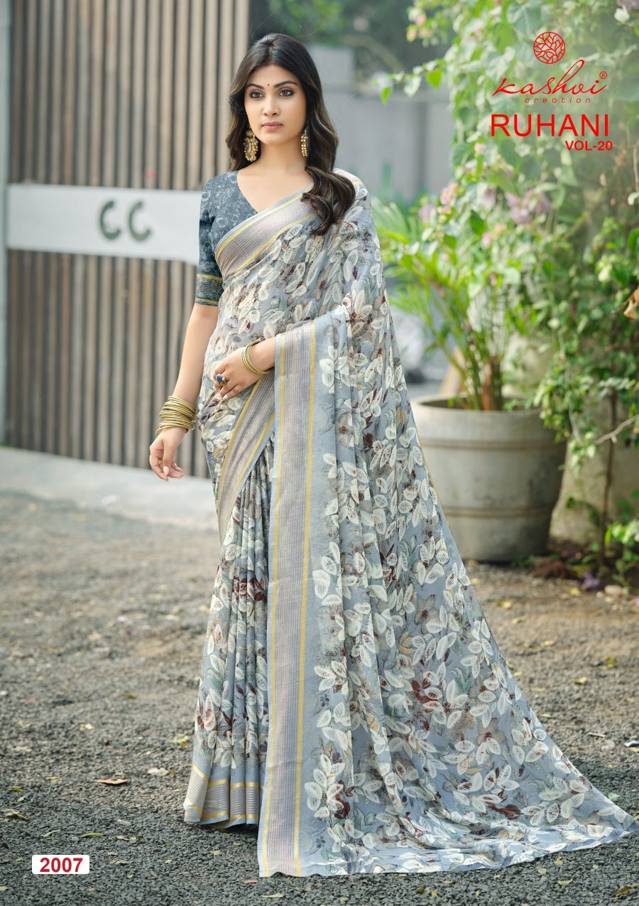 Kashvi Ruhani Vol 20 Satin Saree - Amrah Wholesale