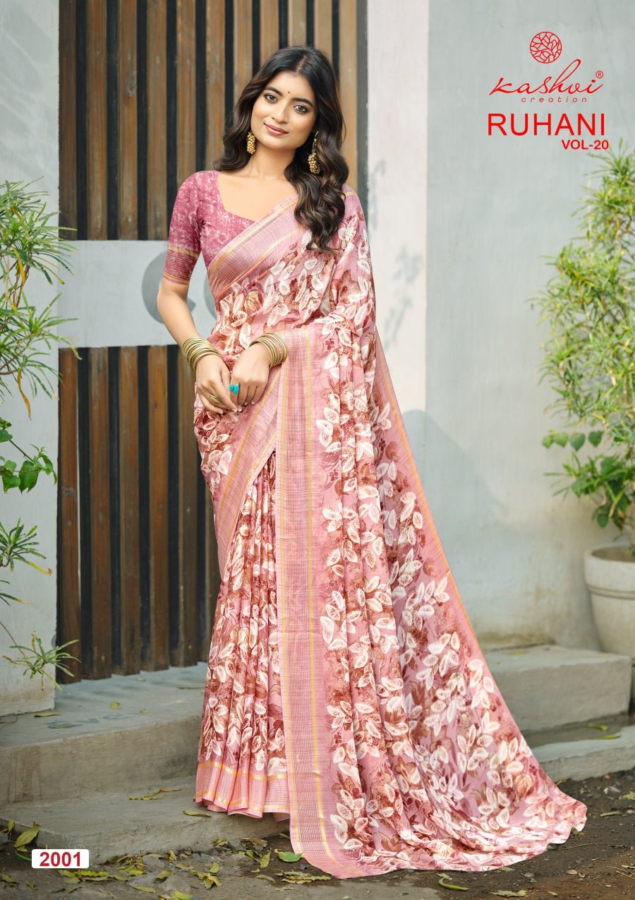 Kashvi Ruhani Vol 20 Satin Saree - Amrah Wholesale
