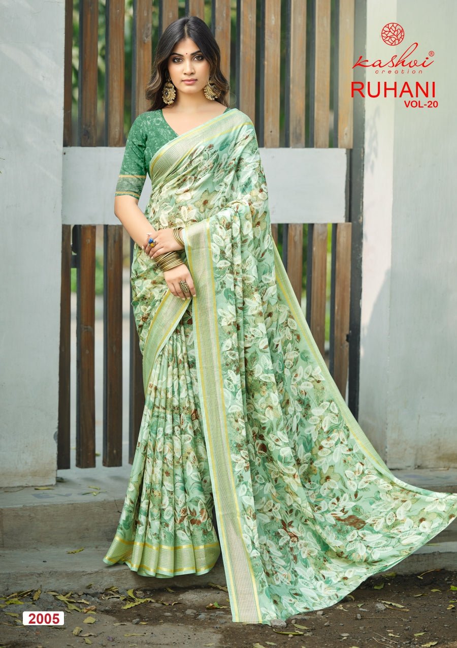 Kashvi Ruhani Vol 20 Satin Saree - Amrah Wholesale