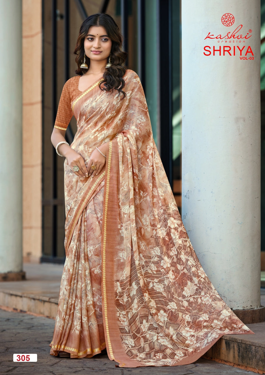 Kashvi Shriya Vol 3 Moss Silk Saree