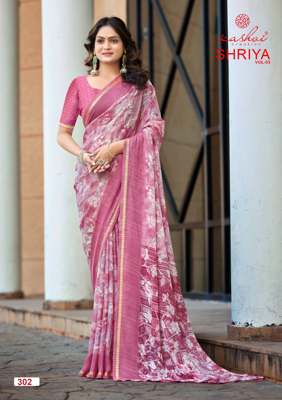 Kashvi Shriya Vol 3 Moss Silk Saree