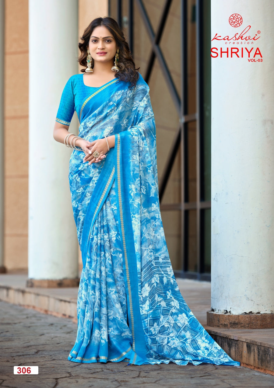 Kashvi Shriya Vol 3 Moss Silk Saree