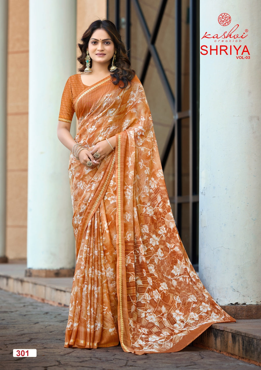 Kashvi Shriya Vol 3 Moss Silk Saree