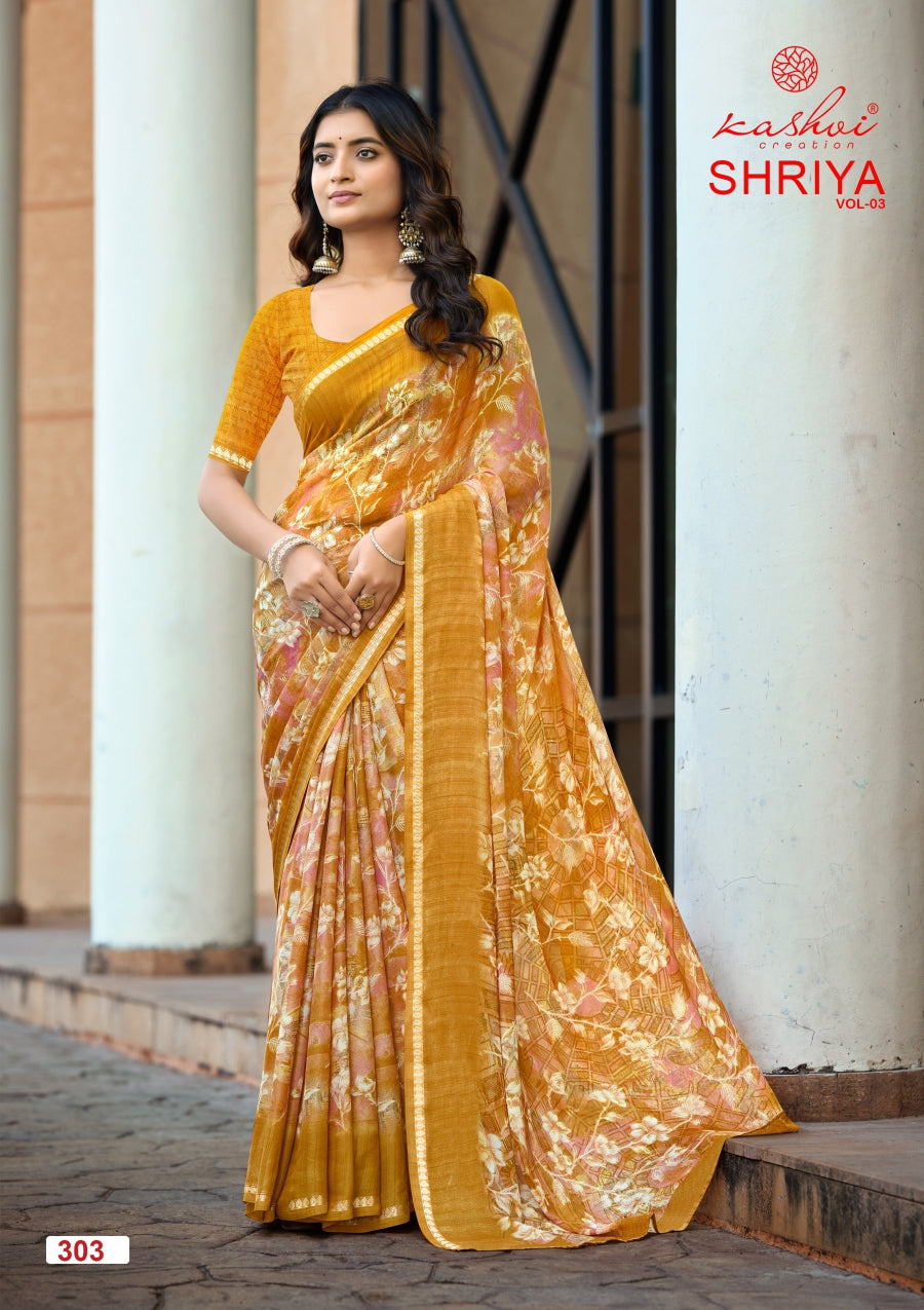 Kashvi Shriya Vol 3 Moss Silk Saree