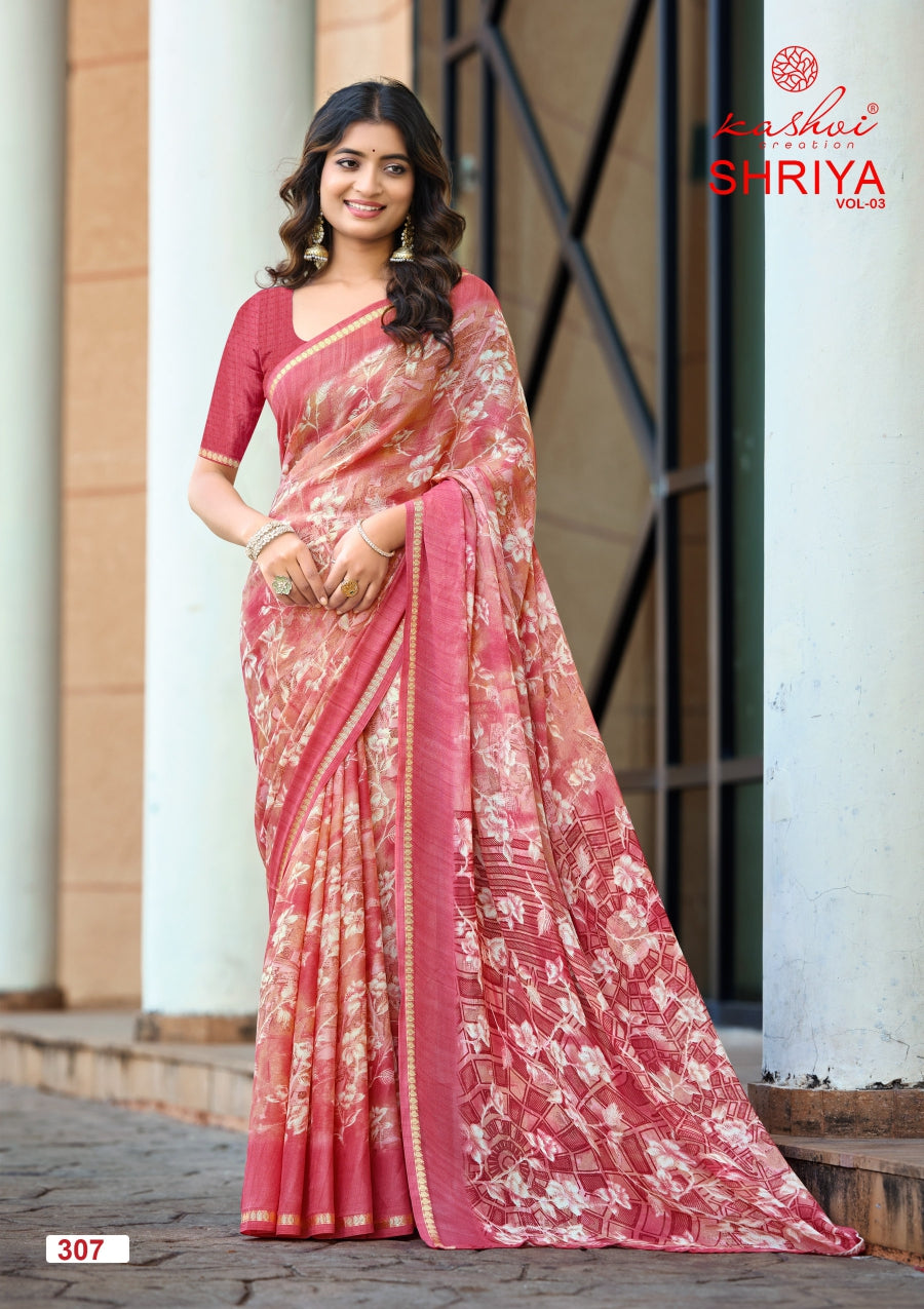Kashvi Shriya Vol 3 Moss Silk Saree