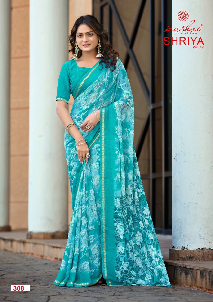 Kashvi Shriya Vol 3 Moss Silk Saree