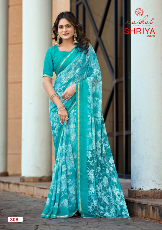 Kashvi Shriya Vol 3 Moss Silk Saree