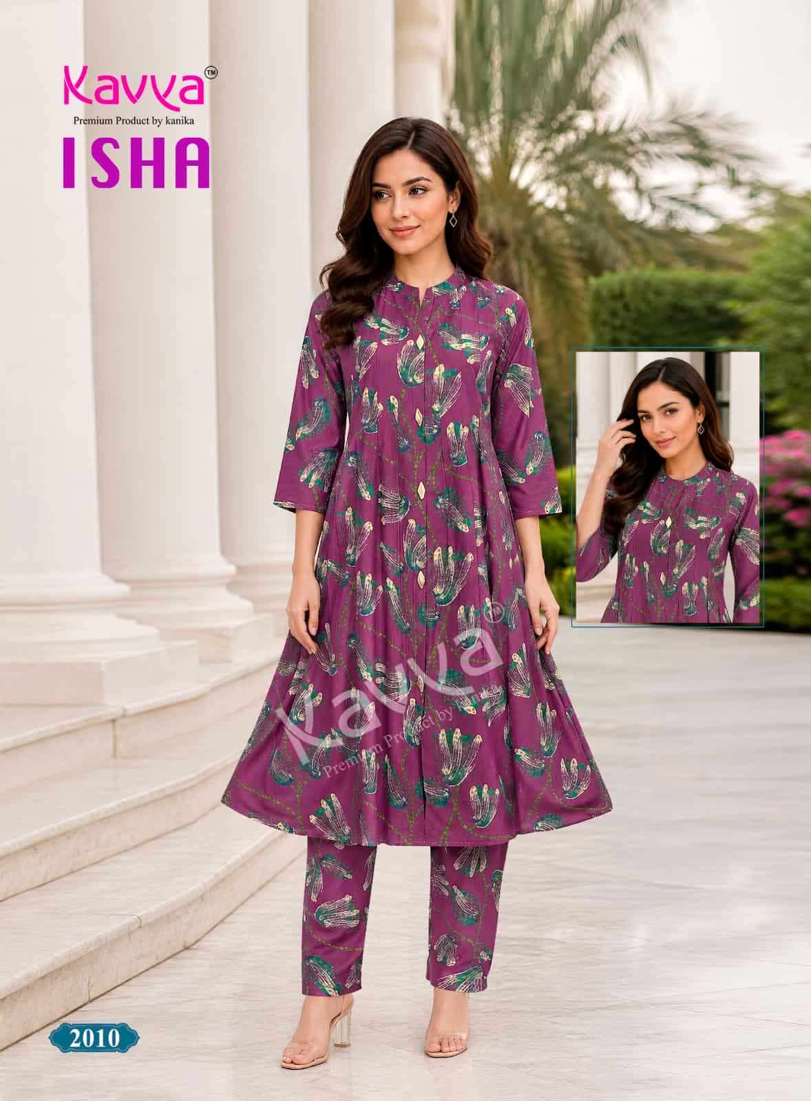 Kavya Isha Vol 2 Premium Vatican Printed Co-ord Set - Amrah Wholesale
