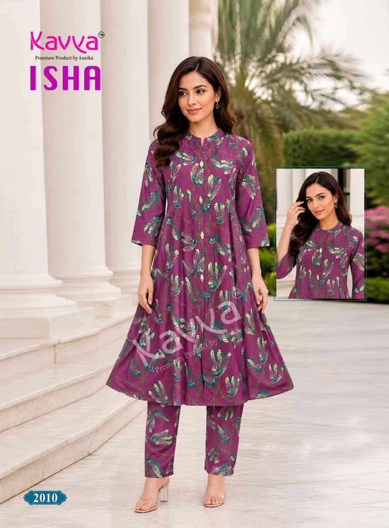 Kavya Isha Vol 2 Premium Vatican Printed Co-ord Set - Amrah Wholesale