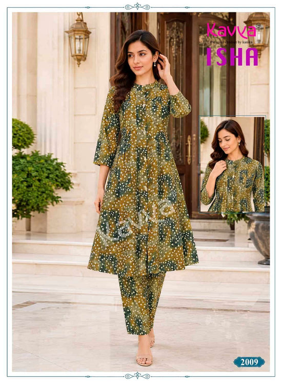 Kavya Isha Vol 2 Premium Vatican Printed Co-ord Set - Amrah Wholesale