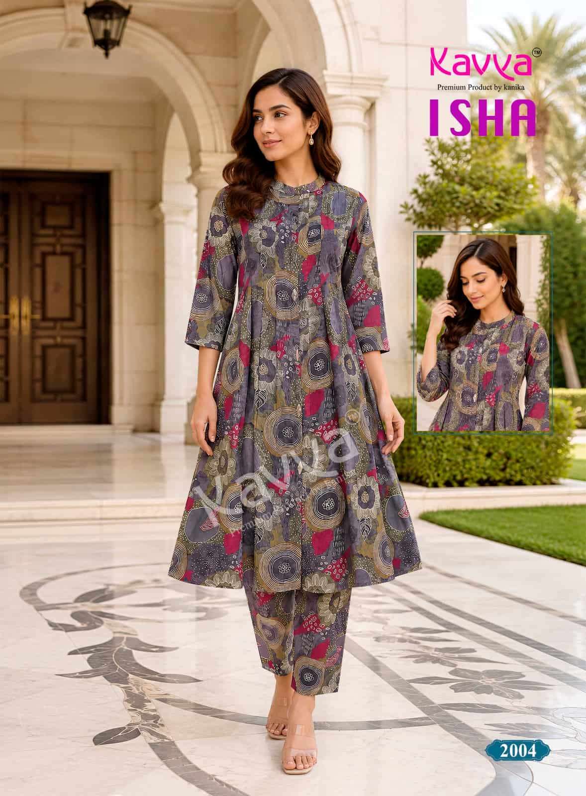 Kavya Isha Vol 2 Premium Vatican Printed Co-ord Set - Amrah Wholesale