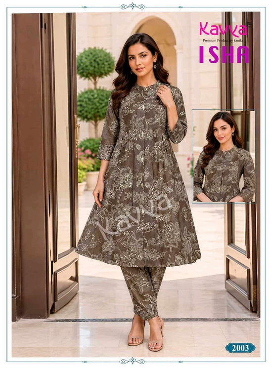 Kavya Isha Vol 2 Premium Vatican Printed Co-ord Set - Amrah Wholesale