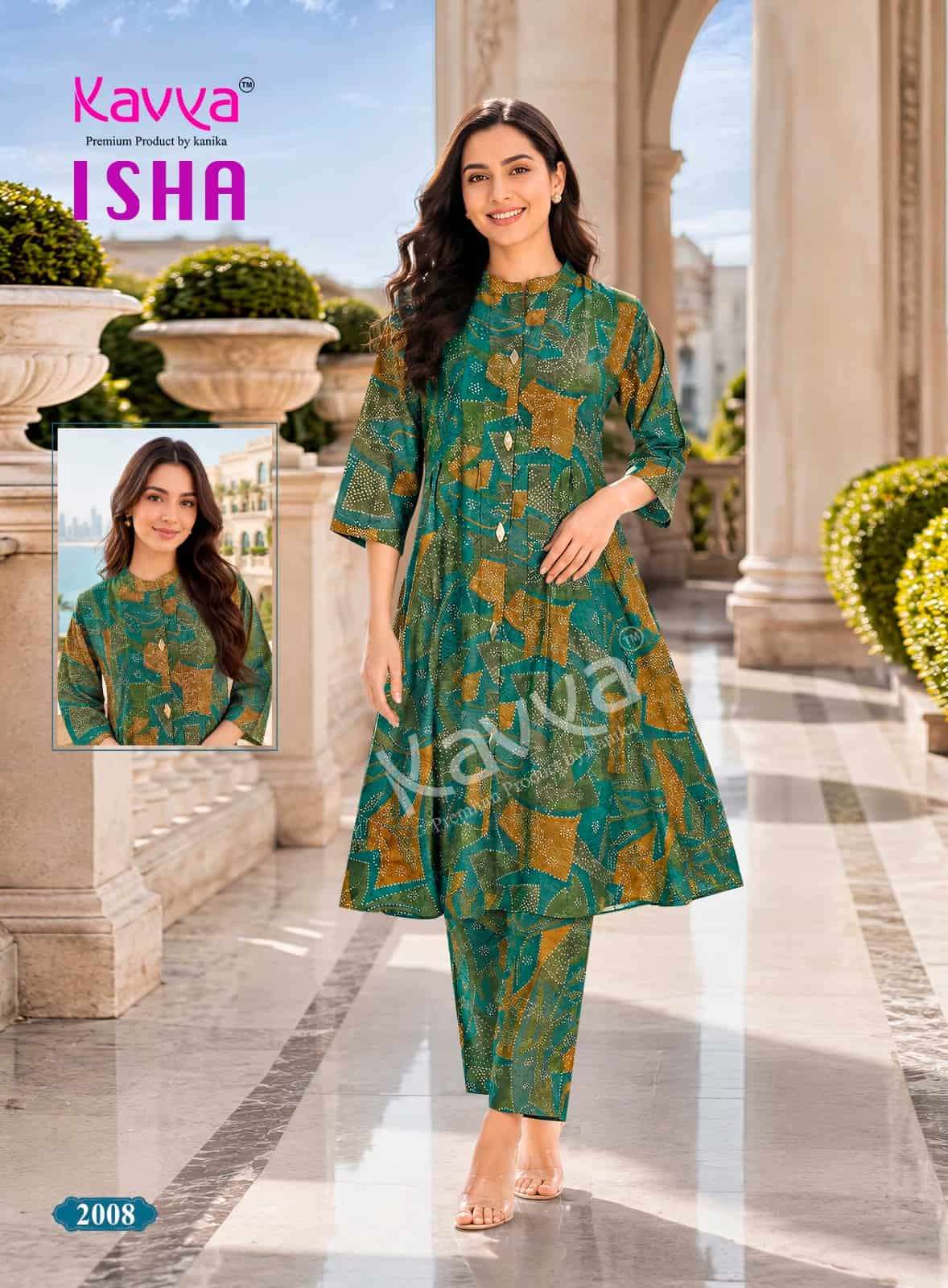 Kavya Isha Vol 2 Premium Vatican Printed Co-ord Set - Amrah Wholesale