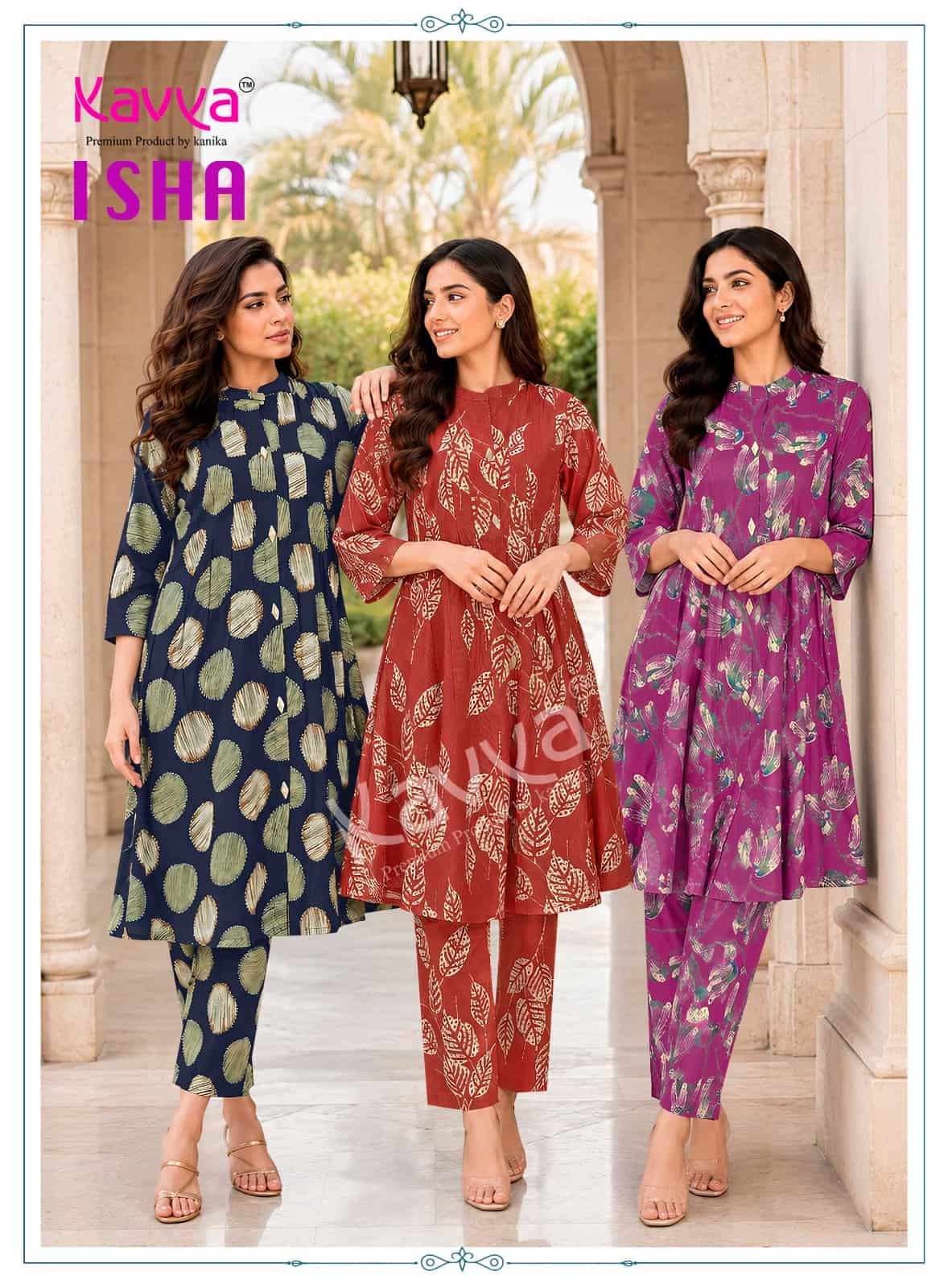 Kavya Isha Vol 2 Premium Vatican Printed Co-ord Set - Amrah Wholesale