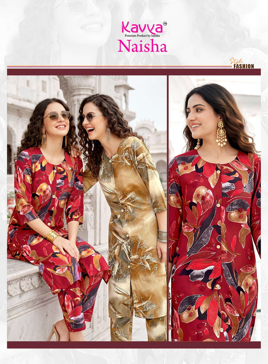 Kavya Naisha Vol 6 Premium Rayon Co-ord Sets Collection