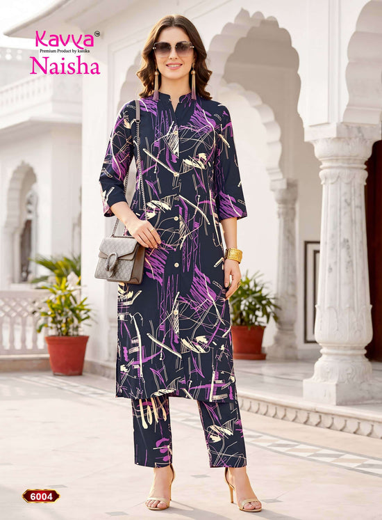 Kavya Naisha Vol 6 Premium Rayon Co-ord Sets Collection