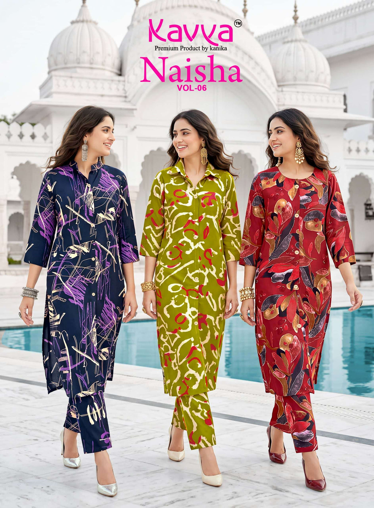Kavya Naisha Vol 6 Premium Rayon Co-ord Sets Collection