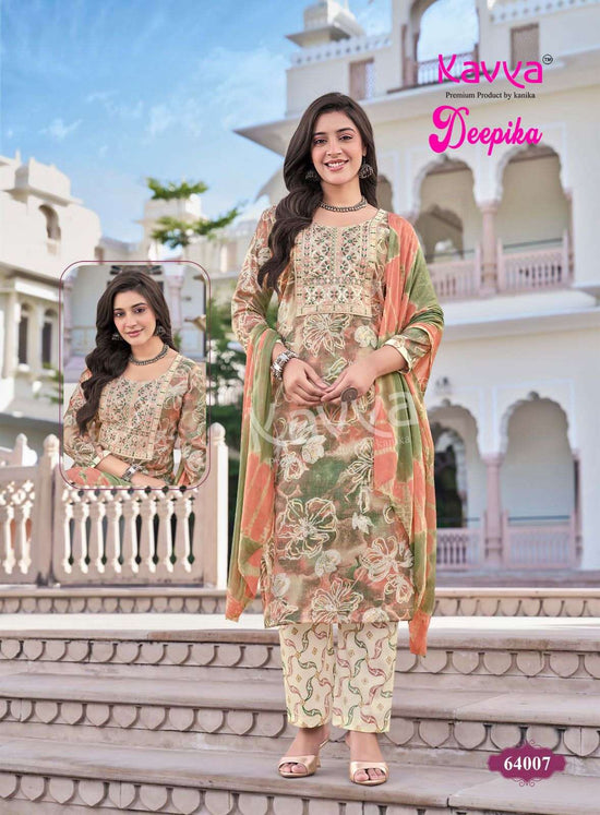 Kavya Suits Deepika Vol 64 Embroidered Stitched Salwar Suit Set - Amrah Wholesale
