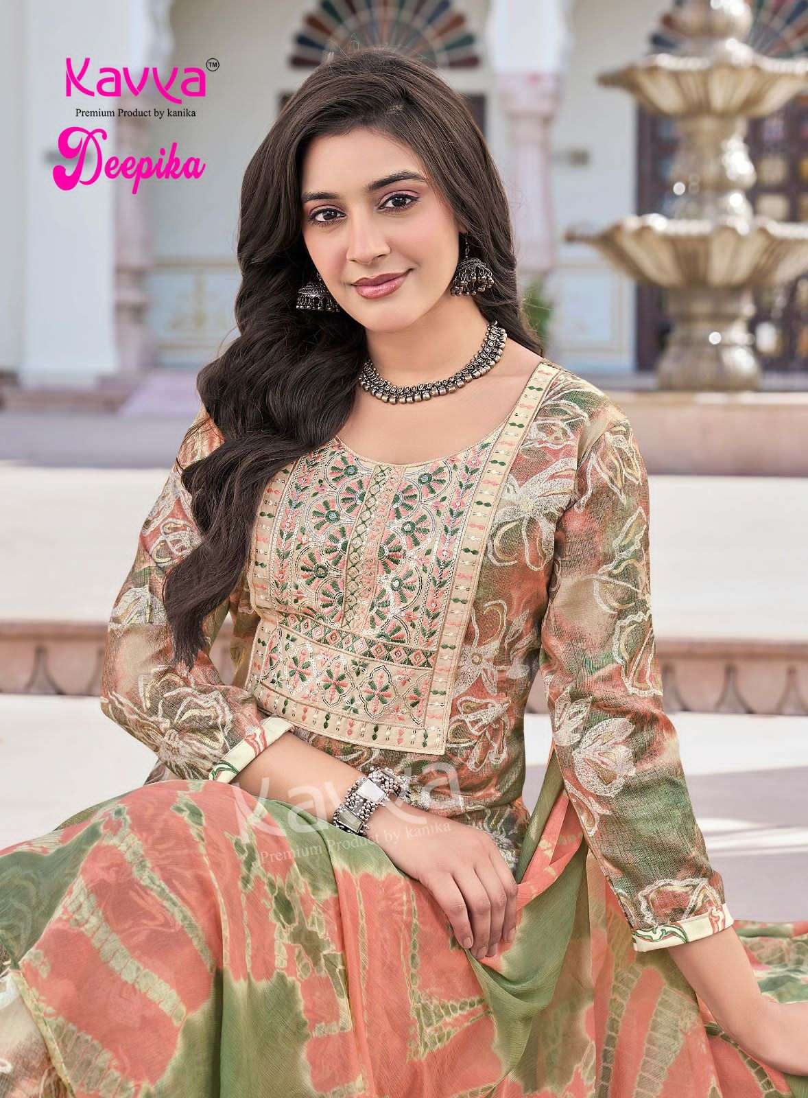 Kavya Suits Deepika Vol 64 Embroidered Stitched Salwar Suit Set - Amrah Wholesale