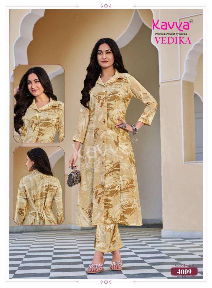 Kavya Suits Devika Vol 4 Stitched Kurti Pant Set - Amrah Wholesale