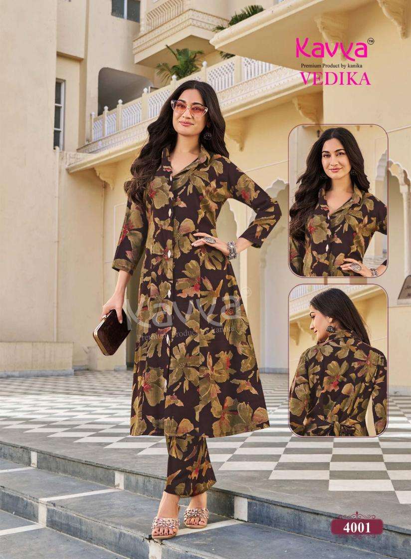 Kavya Suits Devika Vol 4 Stitched Kurti Pant Set - Amrah Wholesale